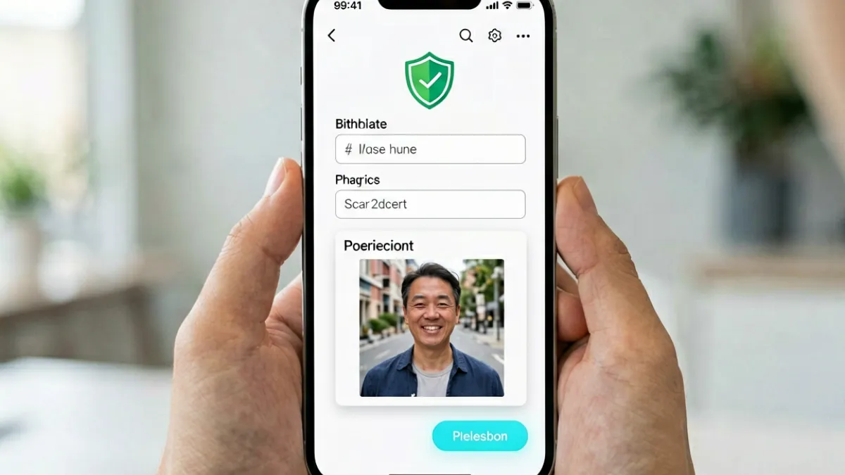 成人抖音平台年龄验证流程示意图，展示用户注册时需要完成的身份核验步骤与界面